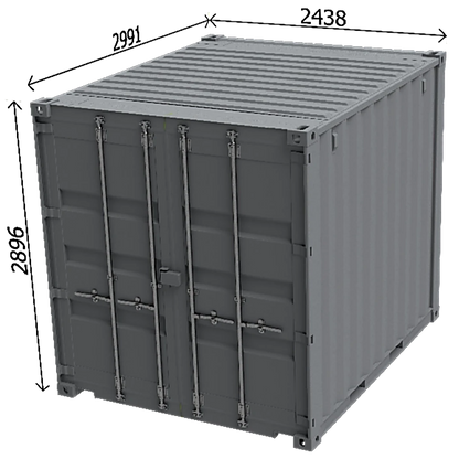 Conteneur Frigorifique 10 Pieds High Cube — Neuf & Occasion Dimension